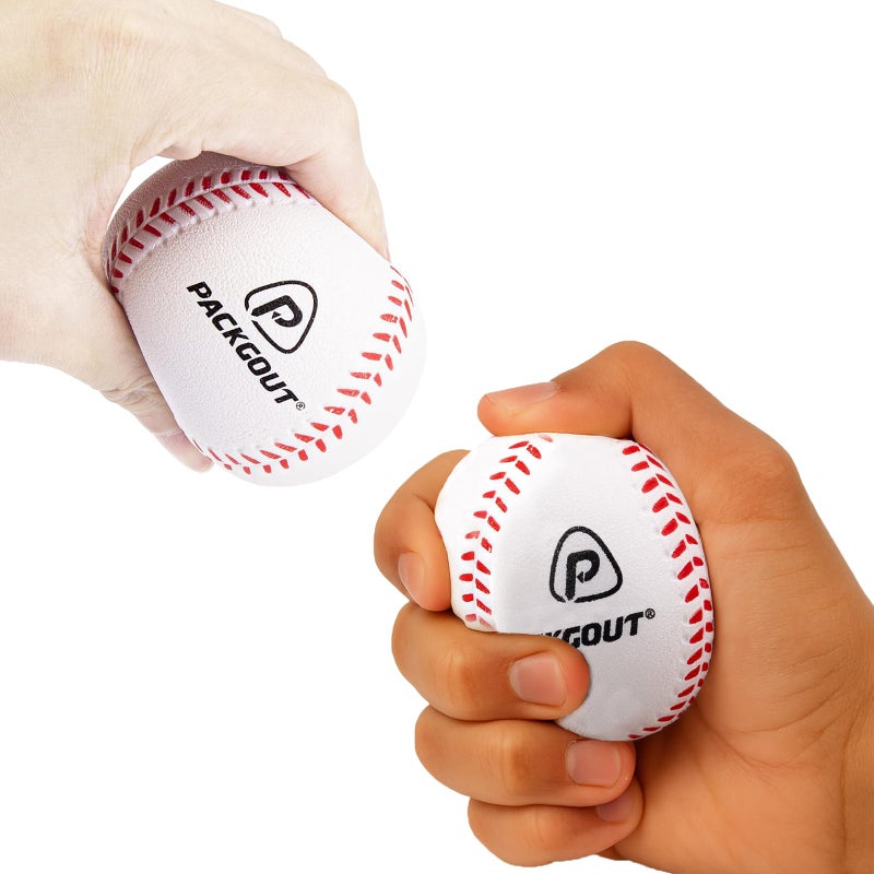 PACKGOUT Soft Baseballs Foam Baseballs for Kids, Practice Training Softball Tballs Balls, Safty Baseball for Batting Tees, for Foam Ball Gloves Mitts Bats Nets Bags - Image 2